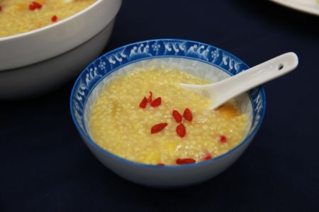 養生紅黏粥食材及成品 養生紅黏粥食材及成品