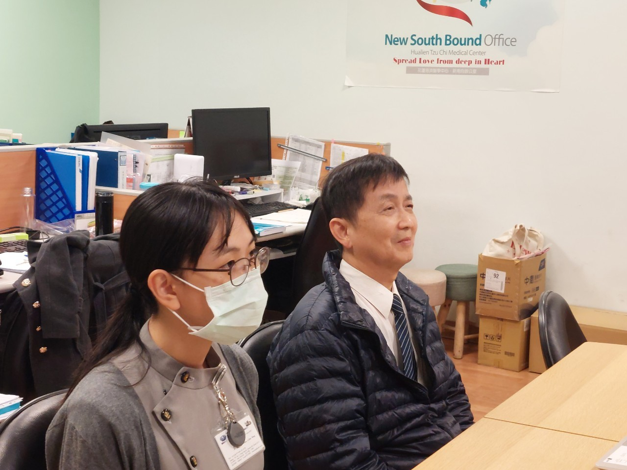 2021/12/18(六)菲律賓台商視訊保健講座-如何提升新陳代謝與日常保健活動現場,花蓮慈濟醫院新陳代謝暨內分泌科吳篤安主任擔任講者。